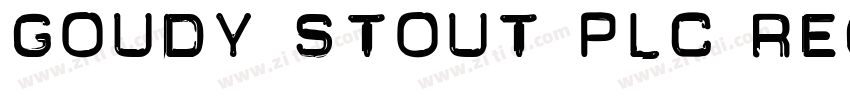 Goudy Stout PLC Regu字体转换